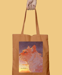 khaki tote anime cat-Photoroom