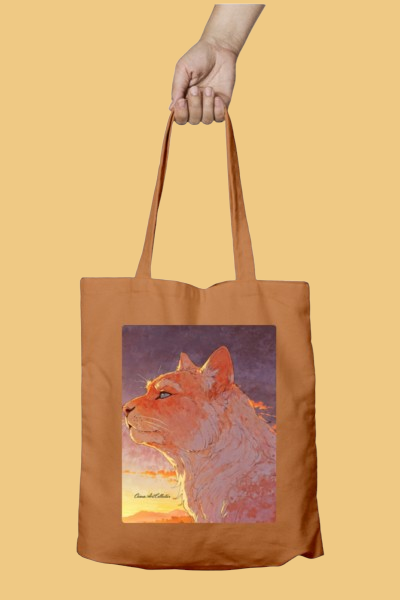 khaki tote anime cat-Photoroom