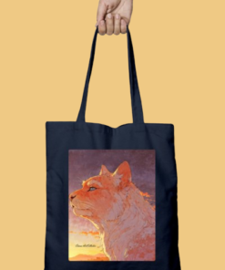 navy blue tote anime cat-Photoroom