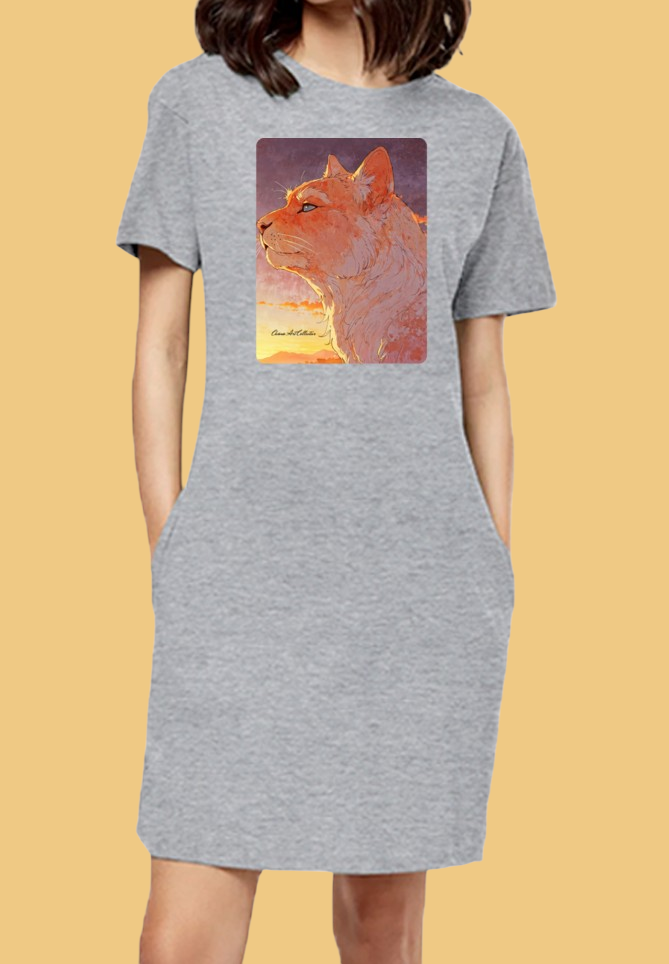 women t-shirt dress-Photoroom