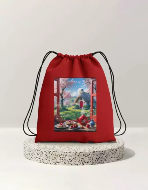 Spring Vibes Premium Unisex Drawstring Bag