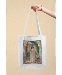 Nature Bliss Printed Women's Zipped Tote Bag