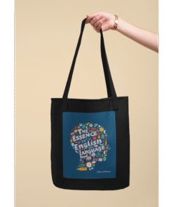 Literary Mind Canvas Unisex Zipper Tote Bag