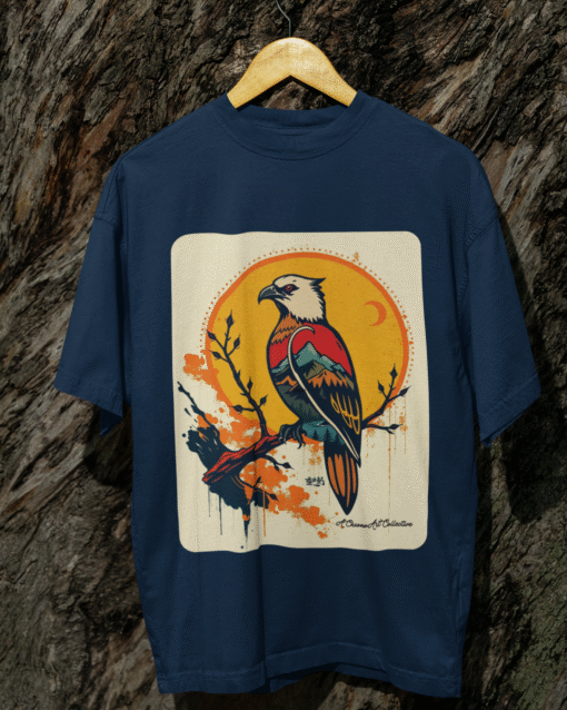 Falcon Premium Unisex Oversized Classic Tee - Image 4