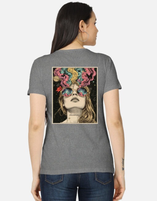 Women's Classic T-Shirt art mohila one plus one combo - Image 5