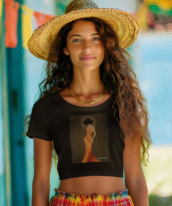 Women's Premium Femme Flame Crop Top