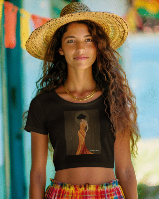 Women's Premium Femme Flame Crop Top