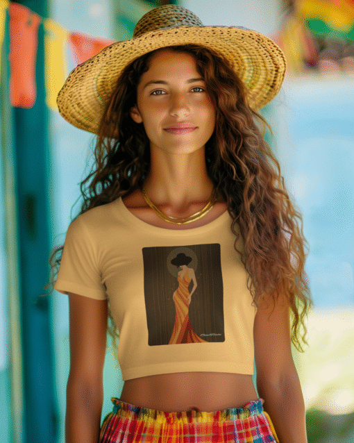 Women's Premium Femme Flame Crop Top - Image 2