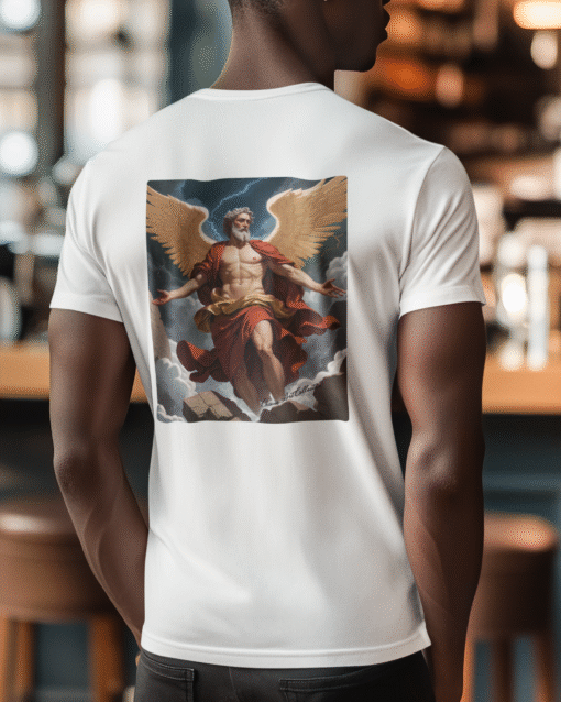 Isaac Sacrifice Back Print Unisex T-Shirt - Image 2