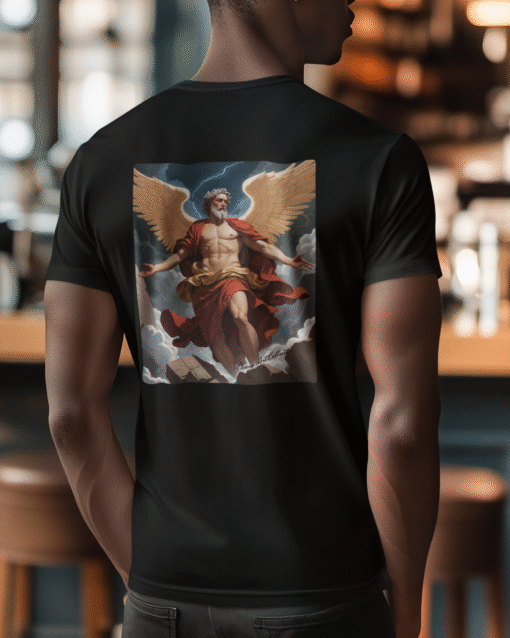 Isaac Sacrifice Back Print Unisex T-Shirt - Image 5