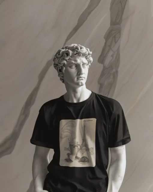 Chai à Paris Premium Unisex Classic T-Shirt Black