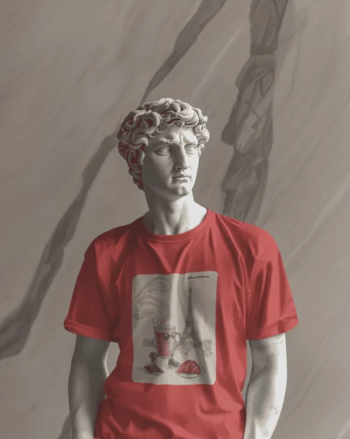 Chai à Paris Premium Unisex Classic T-Shirt pink