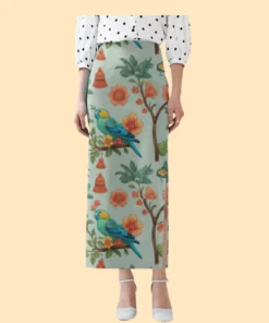 Floral Chirp Women AOP Premium Pencil Skirt