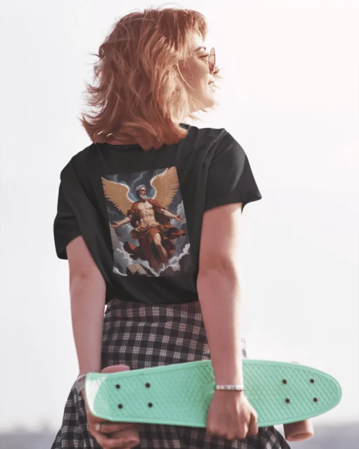 Isaac Sacrifice Back Print Unisex T-Shirt Black