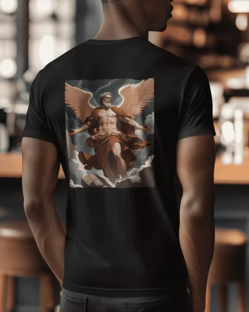 Isaac Sacrifice Back Print Unisex black T-Shirt