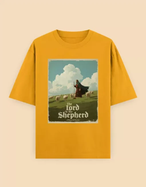 Jesus Shepherd Unisex Oversized Classic T-Shirt yellow