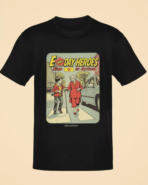 Unisex Premium Everyday Heroes T-Shirt Black