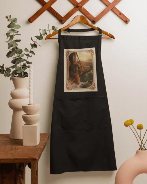 Imperial Tiger Premium Kitchen Apron Black