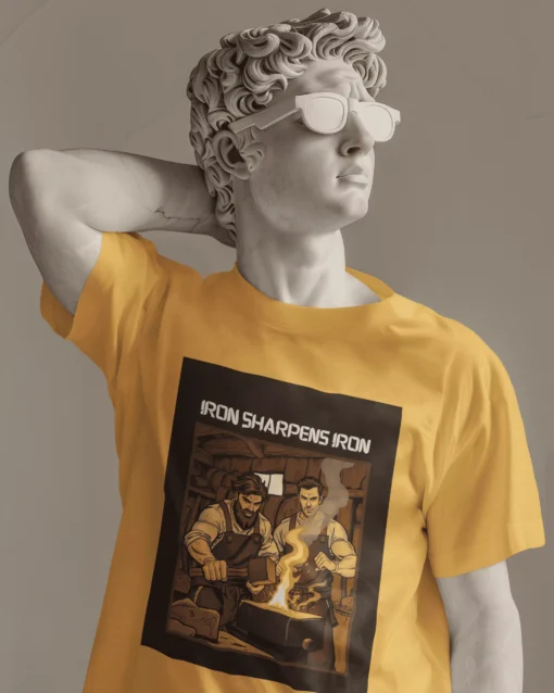 Iron Unity Men’s Premium Classic T-Shirt Modeled