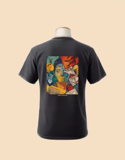 LitVibe Back Print Premium Unisex T-Shirt BLACK