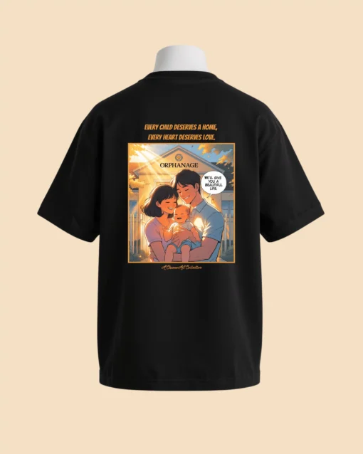 Orphan Gold Back Print Premium Unisex T-Shirt Black