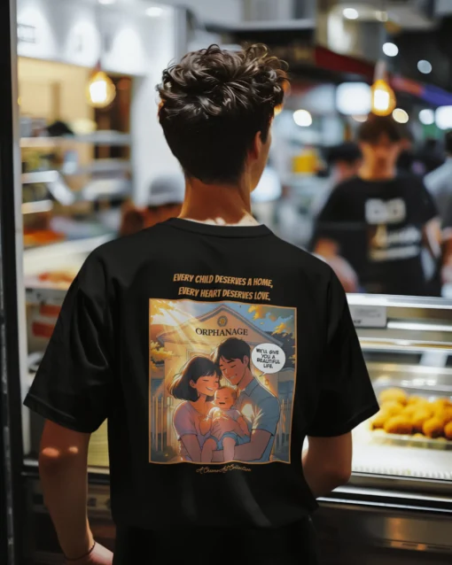 Orphan Gold Back Print Premium Unisex T-Shirt - Image 5