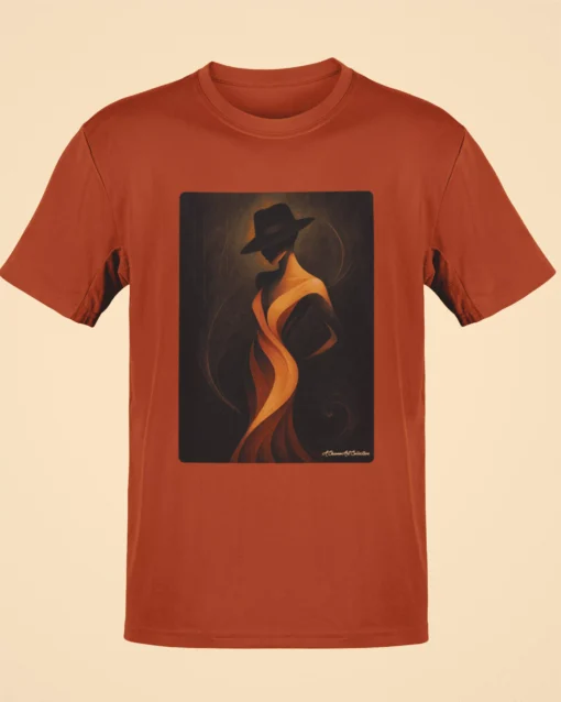 Phantom Flame Premium Unisex Classic T-Shirt Brick Red