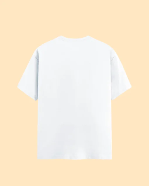 Plain White Unisex Classic Premium T-Shirt Back