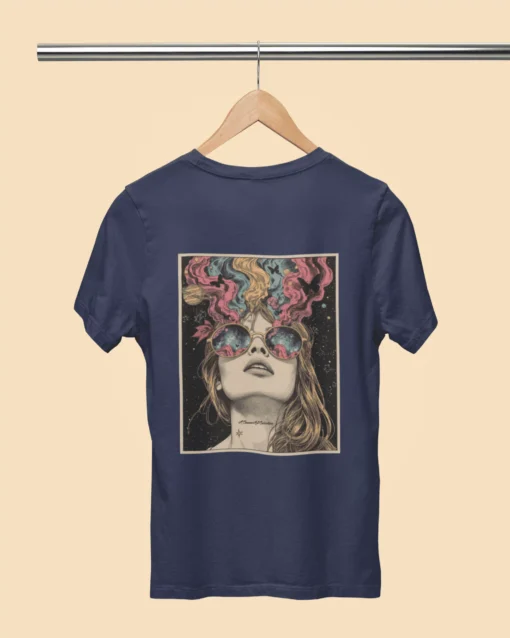 PsyAura Women's Back Print Classic T-Shirt - Image 3