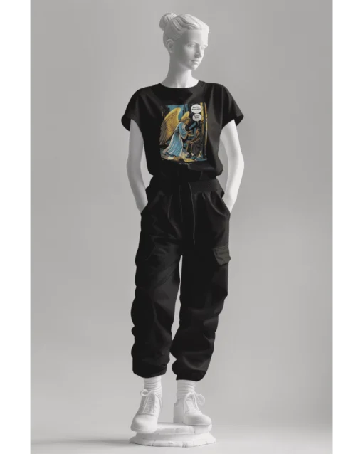Unisex Premium Divine Kindness T-Shirt Black Female Combo