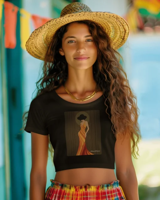 Women's Premium Femme Flame Crop Top