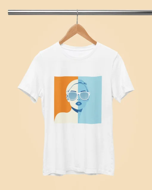 Women’s Premium Retro Radiance Classic T-Shirt White