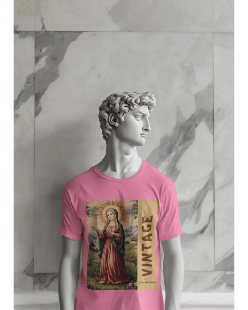 mystic-man-premium-unisex-classic-t-shirt-flamingo-modeled